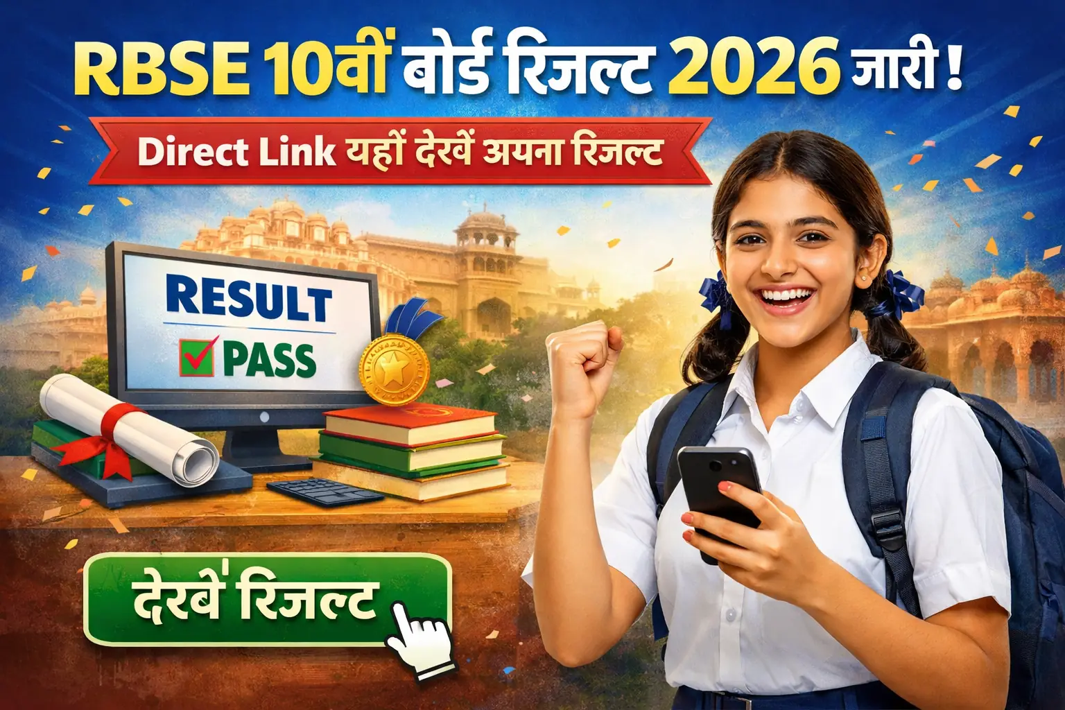 RBSE 10th Result 2026 How to Check Online at OnlineExamResults.in
